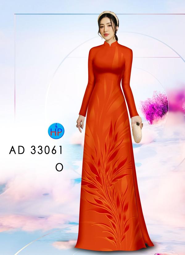 Vải Áo Dài Hoa In 3D AD 33061 3